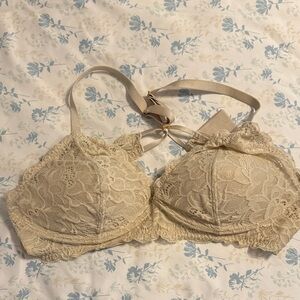 Aerie Cream Lace Bra
